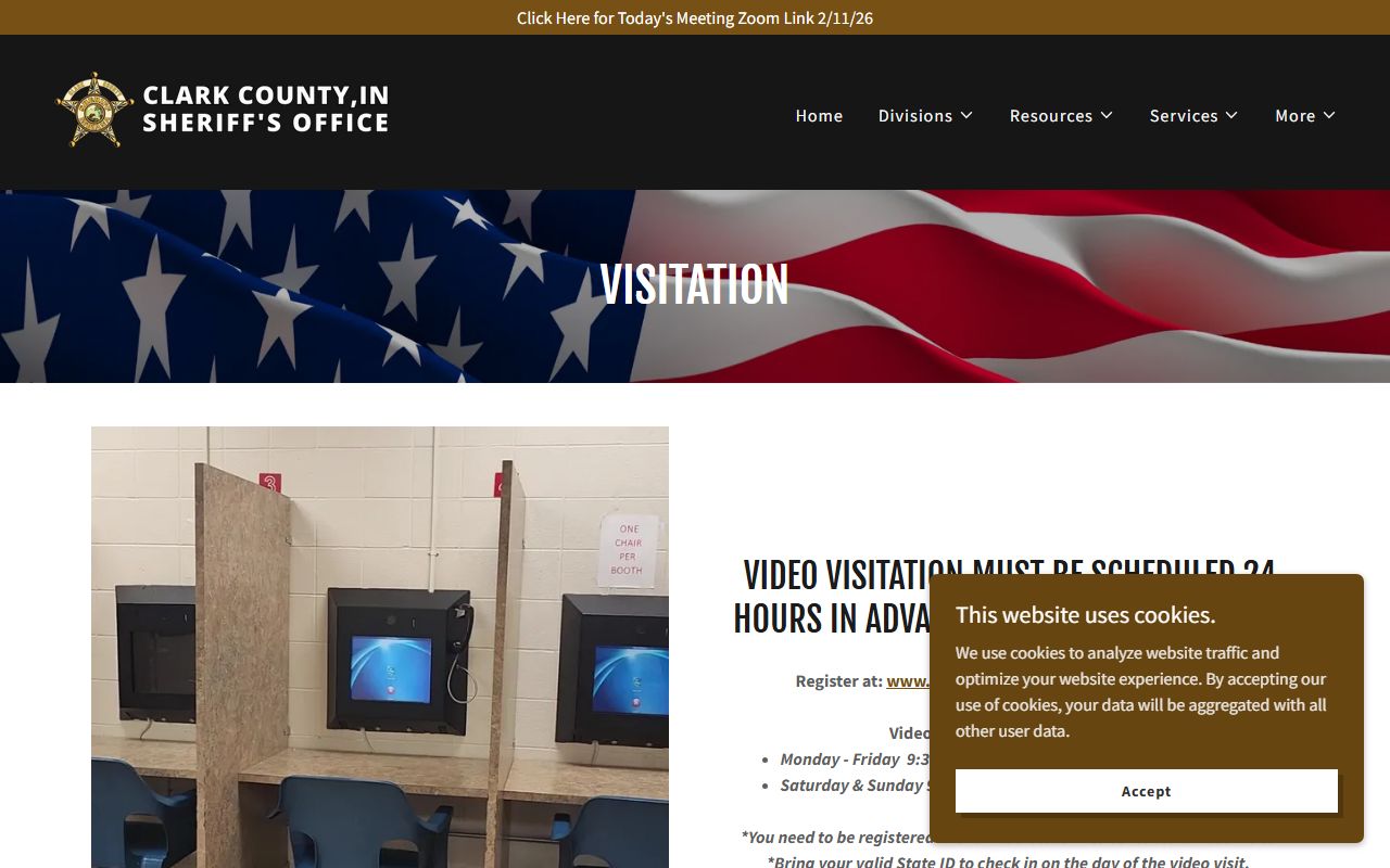 Michael L. Becher Adult Correctional Complex visitation schedule